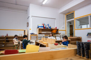espaces dans l'école montessori zaragoza